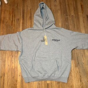 Essentials dark Gray oat Hoodie